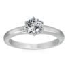 Amazon Collection Sterling Silver Solitaire Ring set with Round Infinite Elements Cubic Zirconia
