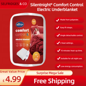 Stay Warm All Night! 🔥 Silentnight® Comfort Control Electric Underblanket – Cozy Comfort for Just £4.99! Perfect for Chilly Nights ❄️ - Click to Buy Now!